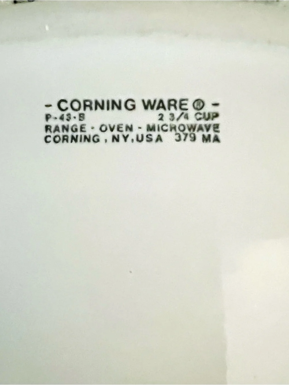 TWO VINTAGE MCM CORNINGWARE 
